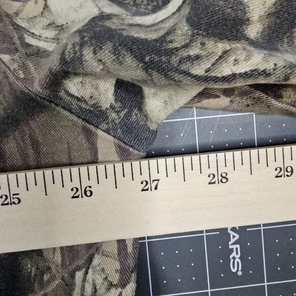 Mossy Oak Camo Safari Shirt XL Work Outdoors Realtree Hunting Grunge Y2K Twill - Picture 11 of 12
